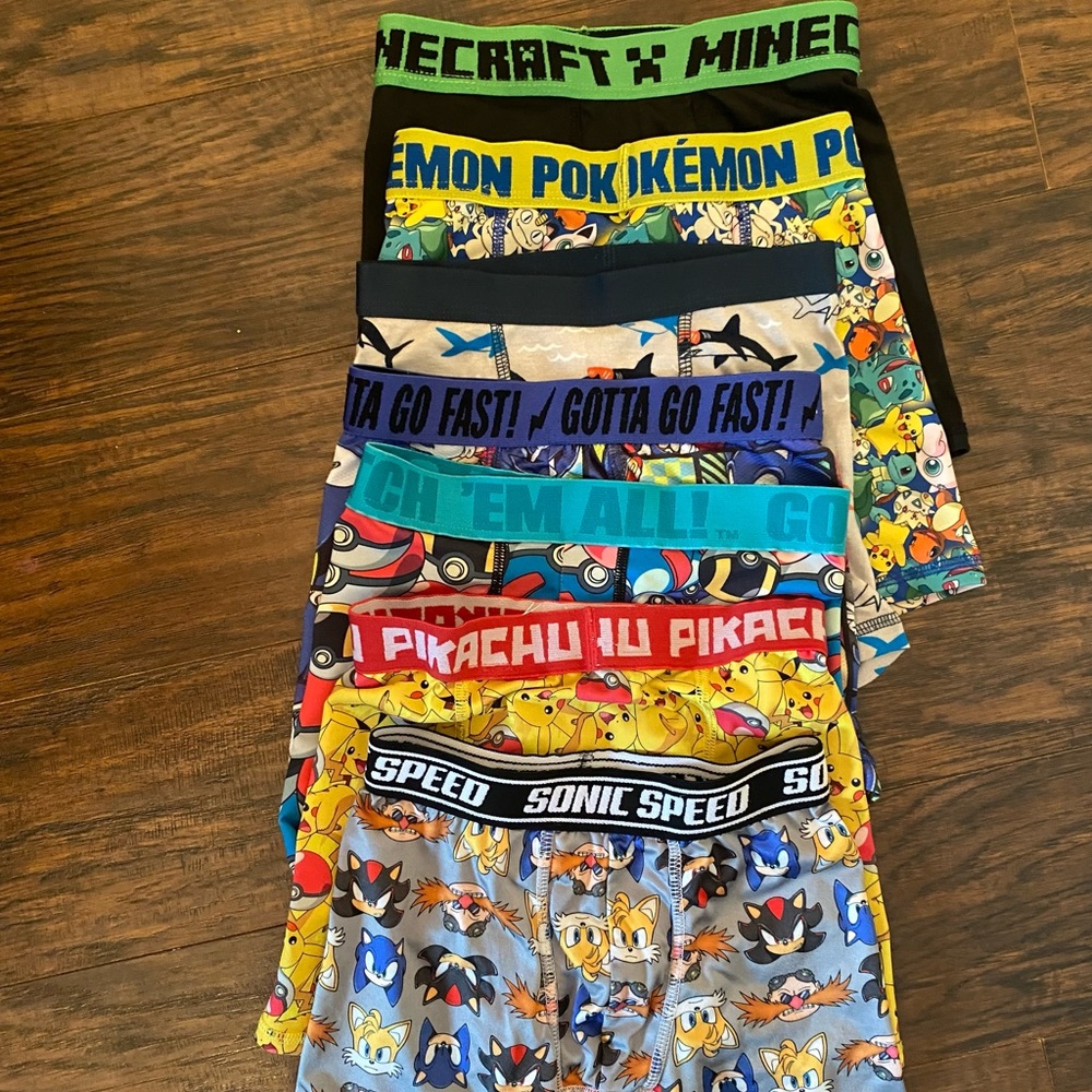 Various brands boys underwear